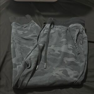 women’s Black Camouflage Jogger Pants